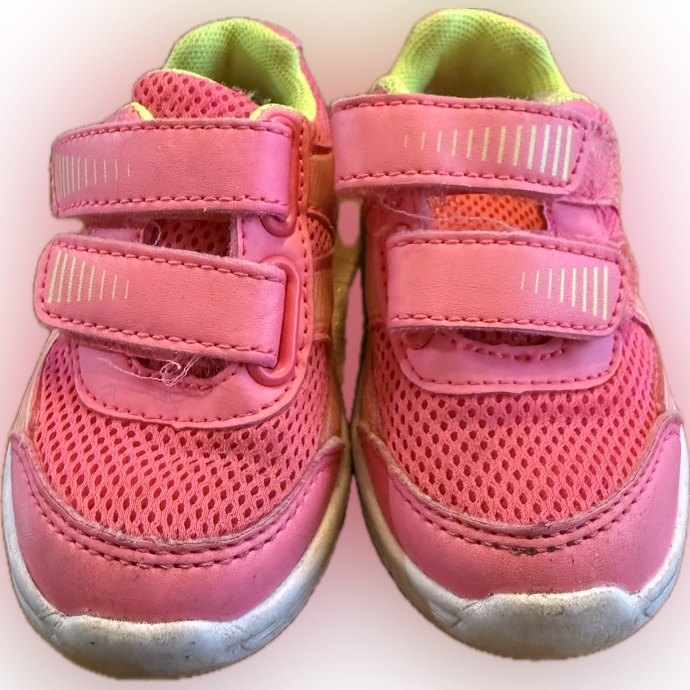 Athletic Works Pink and Silver Kids Sneakers